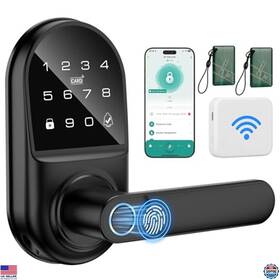 B006 Brand Vbufkrit Smart Keypad Door Lock With Handle Fingerprint Keyless Entry Digital