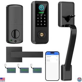 Yb5h-sn Brand Yosimika Smart Keyless Entry Door Lock - Bluetooth Deadbolt Fingerprint App Keypad
