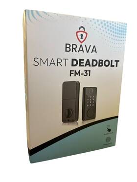 Brava 860012620302 Keyless Smart Deadbolt Lock Door With Code Fingerprint And Magnetic