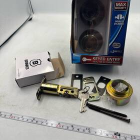 2718-109 Brinks 0003920897716 Max Security Double Cylinder Deadbolt Antique Brass Pick Resista