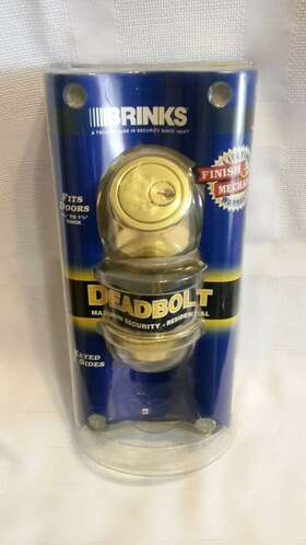 1416921-0 Brinks Deadbolt Maximum Security Residential Keyed 2 Sides