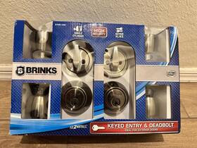 2105-109 Brinks High Security Keyed Entry And Deadbolt For Exterior Doors