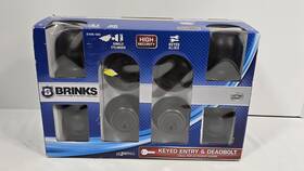 2106-119 Brinks Keyed Entry And Deadbolt High-security Door Lock 2 Pack Tuscan Bronze Nib