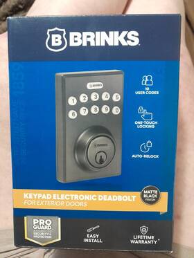3920824004 Brinks Brings Keypad Electronic Deadbolt
