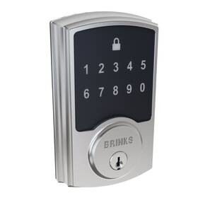 4391-119-2 Brinks Electronic Touchpad Deadbolt With Pro-guard Transitional