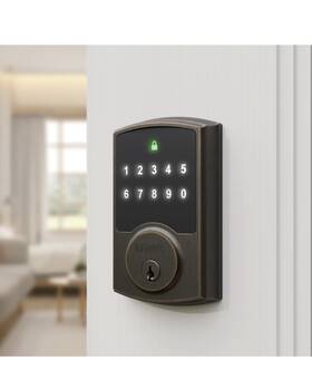 4391-119 Brinks Keyless Entry Electronic Touchpad Door Lock Backlit Keypad Deadbolt