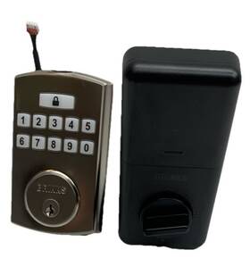 4392-119 Brinks Electronic Fingerprint Door Lock Keypad Deadbolt - Nickel