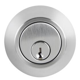 Bc40055 Brinks Commercial - Single Cylinder Deadbolt Lock Satin Chrome Finish Meet