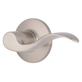 E2428-119 Brinks Transitional Non-locking Interior Wave Door 1 Pack Satin Nickel