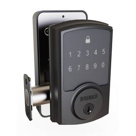 4391-122-2 Brinks Electronic Touchpad Deadbolt With Pro-guard Transitional