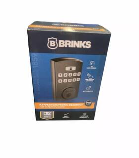 Ud2089940 Brinks Home Security 4390-122 New In Box Keypad Electronic Deadbolt