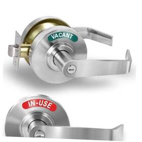 Pro1 Bubuweiying 768351626064 Privacy Indicator Door Lock Inuse Or Vacant Occupied Bathroom Silver