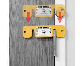 Bb516 Bully Bar Bald Brake Temporary Lock Clip For Doors 5/16 Inch Active Shooter