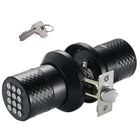 Buoan 780669095387 Keypad Door Knob Lock Keyless Entry With Antislip Handle Auto Wat