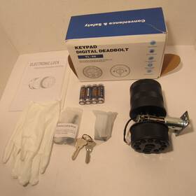 Yl-68 Buoan Yk-68 Keypad Digital Deadbolt Black Electronic Code Lock Easy Installation
