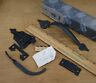 L-1641 C8512 Amerock Vintage Nos Black Hammered Wrought Door Handle Thumb Latch