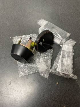 G2ka2007 Callan2 Single Cylinder Deadbolt - Edged Oil Rubbed Bronze
