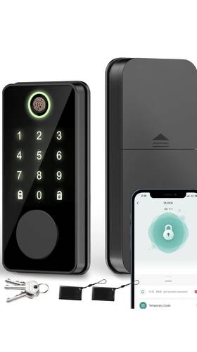 Af06b01 Camakt Smart Door Lock Fingerprint Keyless Entry Electronic Digital Keypad