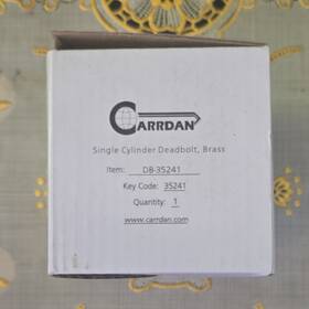 Db-35241 Carrdan Brass Single Cylinder Deadbolt Lock Set With Key