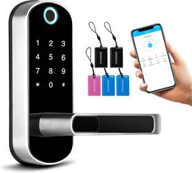 Tfx1 Catchface 445026492492 Smart Lock Bluetooth Enabled Fingerprint And Touchscreen Electronic Door Lo
