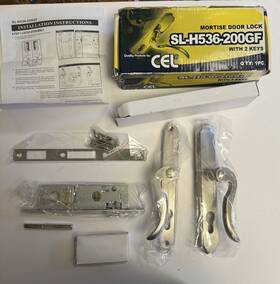 Sl-h536-26d Cel Mortise Door Lock 200gf With 2 Keys In Brushed Nickel