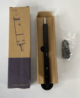 Dbot200nrq Centor Architectural Dt 200mm Dropbolt Straight Non-keyed Black Matte Finished