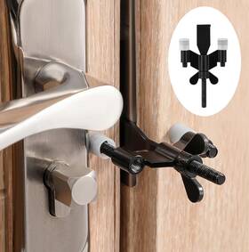 Ceymio 658359055877 Portable Hotel Door Lock Upgraded Travelers Doors Locks Travel Safety Stoppe