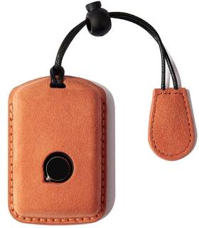 Cg-zz-000103 Cgzowyu Suede Genuine Leather Key Fob Cover Compatible With Volvo Smart F