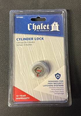 C7480 Chalet By Chateau Cylinder Lock - New Sealed Package