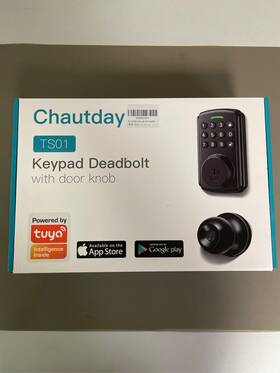 Wifi04 Chautday Built-in Wifi Keyless Entry Door Lock With Keypad App Remote Control No Bridge