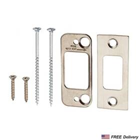 7854786 Chh Entry Door Strike Plate Steel Hinged Swinging Opening Deadbolt Lock Hardware