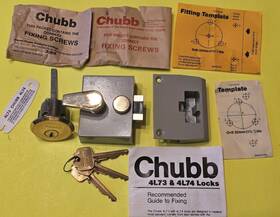 Chubb 011783000694 High Security Lock Jimmyproof Deadbolt Door Rare Locksmith Locksport