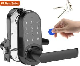 Cielsa Dawn 744110543476 Keyless Entry Door Knob Electronic Keypad Lock Locks With Keypads Matt