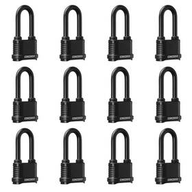 Cincinno 758211225520 Weatherproof 4 Digit Combination Lock Heavy 12 Pack Long Shackle