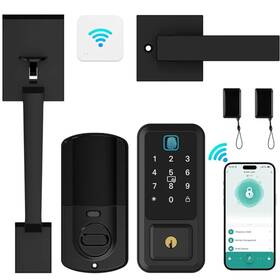 Cinop 791865250982 Wifi Front Door Lock Set Keyless Entry Deadbolt With Handle