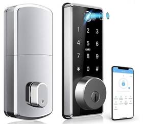 T15b-w Civigem T15b Digital Smart Lock T15b-w/ Keys Bluetooth Fingerprint Passcode