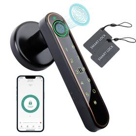 198b Cleziysny 5-in-1 Unlock - Fingerprint Bluetooth Code Ic Card Key Door L