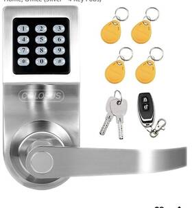 Colosus 818073003022 Digital Smart Lock Ndl 302 Keyless Electronic Keypad Silver New Sealed