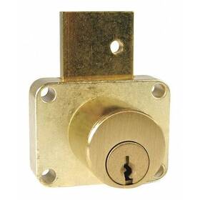 C8179-107-4 Compx National Deadbolt Drawer Lock Brass