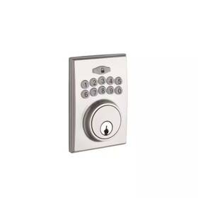 Copper Creek 711181922233 Square Electronic Keypad Satin Stainless Deadbolt