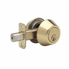 Db2420pb Copper Creek 878898002549 Double Cylinder Deadbolt Polished Brass Key Lock 1-inch Throw