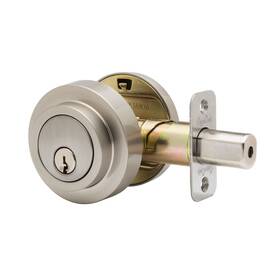 Dbr2410ss Copper Creek Contemporary Single Cylinder Deadbolt Round Satin Stainless Key