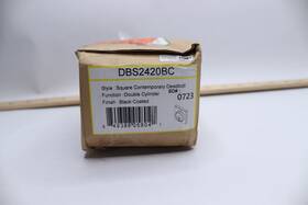 Dbs2420bc Copper Creek Cooper Contemporary Round Double Cylinder Deadbolt Zinc