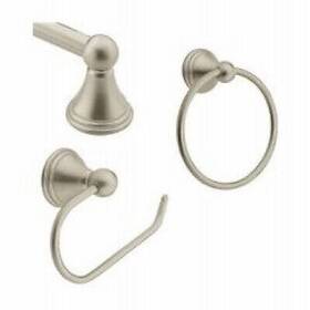 Dn8433bn Creative Specialties Intl. Preston Bathroom Set Brushed Nickel 3-pc. -dn8433bn
