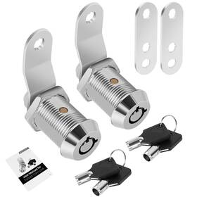 Rvs-tc-78 Cylinnda 2 Pack Rv Cabinet Locks Keyed Alike - 7/8ft Storage With Key