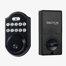 Dalton 000470981229 Z06 Smart Lock - Pin Code And Key Access Auto-lock Anti-peep Black