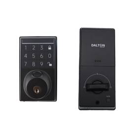 Dalton 000470981250 Z09 Smart Lock - Biometric Bluetooth Pin Code Key Access Black