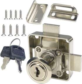 Dczonihup 445031273260 Cabinet Double Door Lock Drawer Safety Keyed Alike Deadbolt