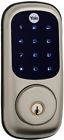 Deadbolt Yale Real Living Touch Screen Satin Nickel 081023840125