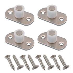 Yh0084 Deekoudt 4 Piece Sliding Barn Door Nylon Guide Wheel Floor Roller Bracket For F